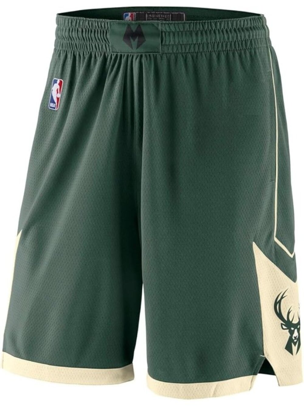 Milwaukee Bucks NBA Kids Shorts Size S Green Icon Edition Swingman Performance - Picture 2 of 8